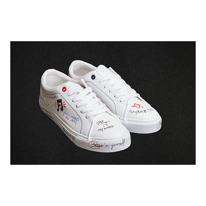 Women's Inscribed Plimsoll Sneakers