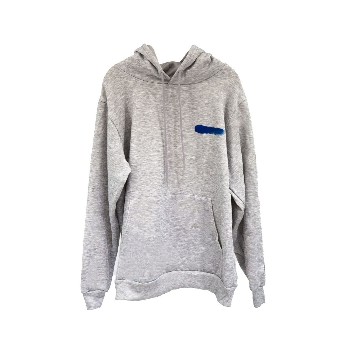 Grey Hoodie with Blue stroke